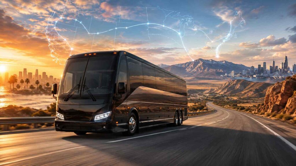 How Cross-Country Routing Actually Works Nationwide Tour Bus Rental